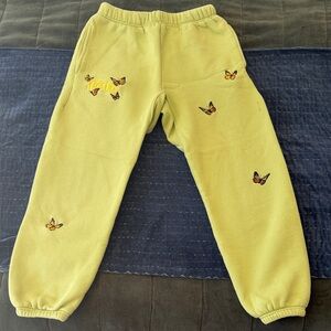 FELT Butterfly Embroidered Sweatpants